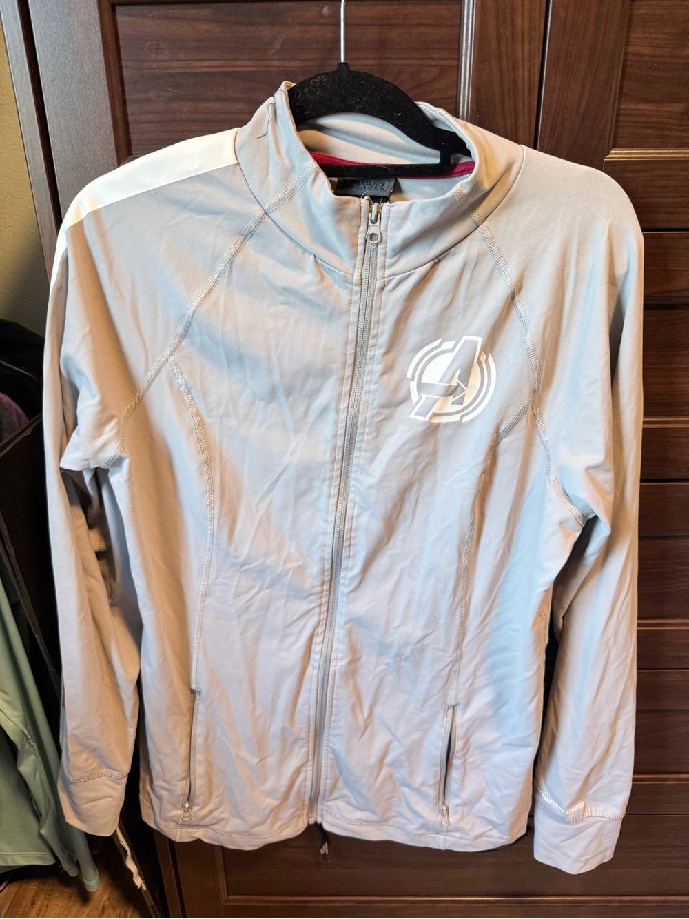 Marvel Avengers Gray Zip-Up Jacket | Full Zip | Zippered Pockets | XL